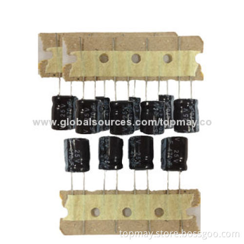 Aluminum Electrolytic Capacitors with 6.3 to 450V Rated Voltage and ±20% Tolerance